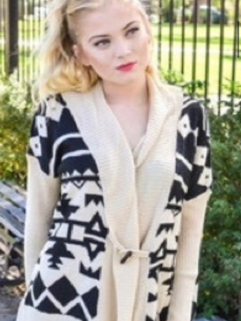 Aztec style cardigan